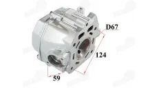 Variklio galvutė ATV keturračio,motociklo 250cc d67 ZS250 su dangteliu