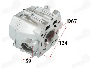 Variklio galvutė ATV keturračio,motociklo 250cc d67 ZS250 su dangteliu