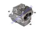 Cylinder head for motorcycle ATV quad bike 125cc with valves, camshaft, caps with valve lifters, SPARK PLUG