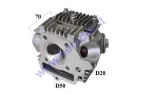 Cylinder head for motorcycle ATV quad bike 125cc with valves, camshaft, caps with valve lifters, SPARK PLUG