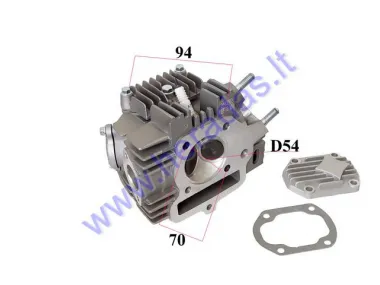Cylinder head for motorcycle ATV quad bike 125cc with valves, camshaft, caps with valve lifters, candle