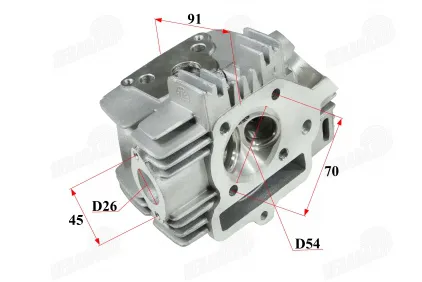 Variklio galvutė motociklo 125cc