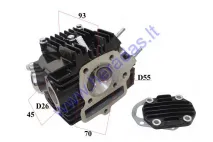 Variklio galvutė motociklo 140cc Lifan LF140 su vožtuvais, dangteliu D55