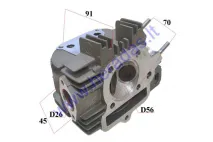 Variklio galvutė motociklo 140cc yx140 su vožtuvais, be dangtelio