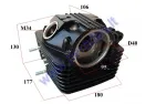 Cylinder head for motorcycle 150-230 cc air-cooled