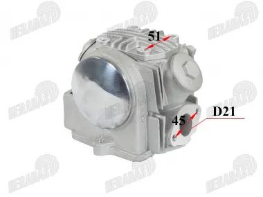 Variklio galvutė motociklo, motorolerio, mopedo 70cc 4T 139FMB D47mm tinka FR50, NAKED50 tiuningui
