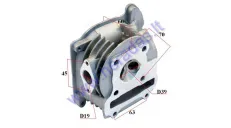 Cylinder head for scooter 50cc 4T GY6 39mm