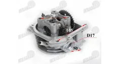 Engine head scooter 50cc 4T GY6 39mm set fits RUBI50, FLASH50