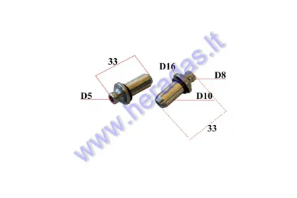 ENGINE VALVE GUIDE 2PC Lifan 125cc 5mm D32.5