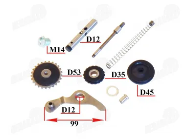 Engine chain tensioner kit for motorcycle, moped 4T 139FMA 50cc 70cc 120cc fits CHAMP DELTA, CHAMP MONTANA