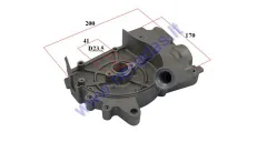 Crankcase cover for scooter 4T with oil pour hole