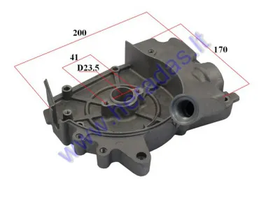 Crankcase cover for scooter 4T with oil pour hole