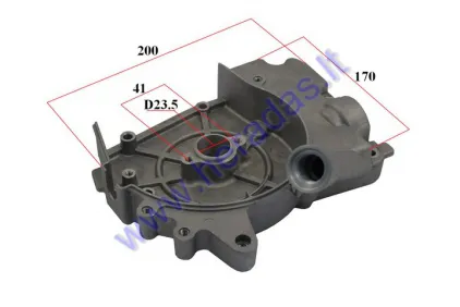 Crankcase cover for scooter GY6 50CC 4T with oil pour hole