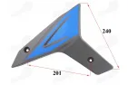 Engine plastic trim, left side, lower for motorcycle fits FR50