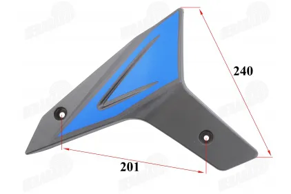 Engine plastic trim, left side, lower for motorcycle fits FR50
