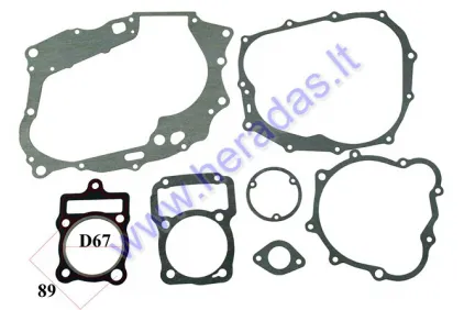Variklio tarpinių komplektas ATV 200-250cc D67