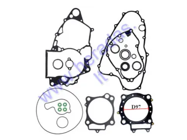 Variklio tarpinių komplektas motociklo Honda CRF450R 2007-2008 CRF450 CRF 450 R