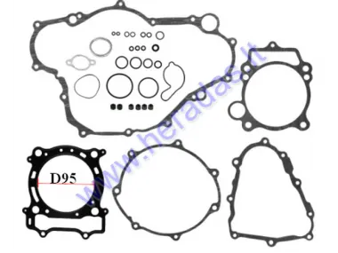 Variklio tarpinių komplektas motociklo Yamaha YFZ450 2004 2005 2006 2007 - 2009