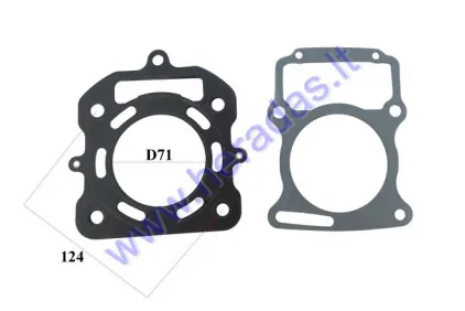 Engine gasket set for water-cooled ATV250cc
