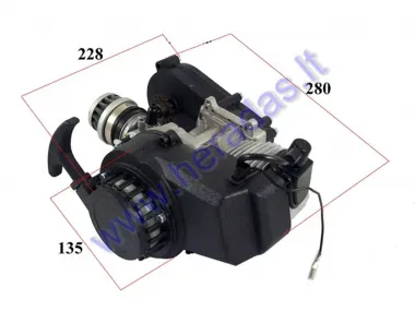 Variklis 50cc dvitaktis ATV keturračio motociklo