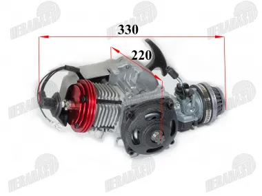 Variklis 50cc dvitaktis motociklo
