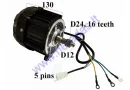 Engine 60V500WAT for electric scooter XL4L COMFIMAX not sine wave