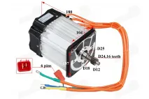 Motor 72V 3900W for electric cargo tricycle KING BOX 2 JP3900SAV Motor 72V 3900W for electric cargo tricycle KING BOX 2 JP3900SAV