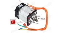 Motor 72V 3900W for electric cargo tricycle KING BOX 2 JP3900SAV