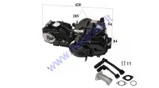 Variklis motociklo  keturtaktis LIFAN  125cc 4 bėgiai aušinamas oru, kolektorius, užvedimo, bėgių kojelės. Stūmoklis D54 1P54FMI