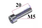 FLAT SCREW 5X20