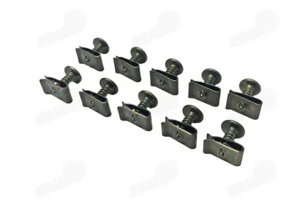 Varžtų ir fiksatorių komplektas 4,8x16mm motociklo,keturračio plastikams