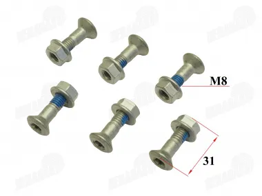 Screw set 6 pcs. M8x31mm. rear sprocket KTM