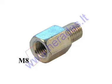 Mirror adapter, right thread transition from 10mm to 8mm thread.