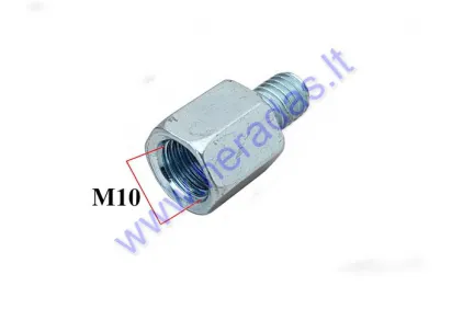 Veidrodžio adapteris, dešininio sriegio perėjimas iš 8mm į 10mm sriegį.