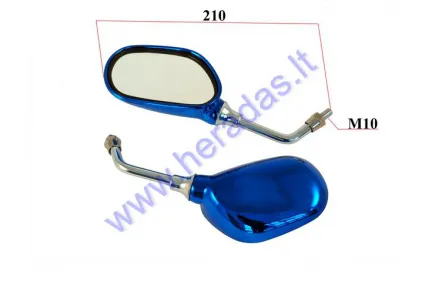 MIRROR 2PC SET FOR SCOOTER, MOTOCYCLE M10, RIGHT THREAD