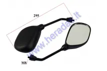 Mirrors for scooter motocycle 2 pc set M8, right thread