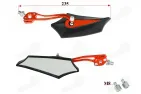 Mirror 2pc set for scooter, motorcycle, thread right M8/M10
