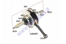 Crankshaft for 125cc motorcycle