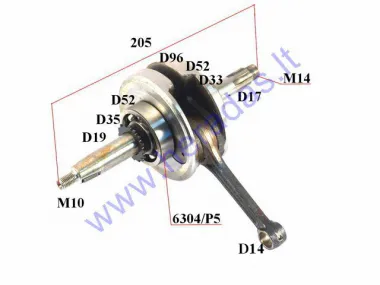 Crankshaft for 125cc motorcycle