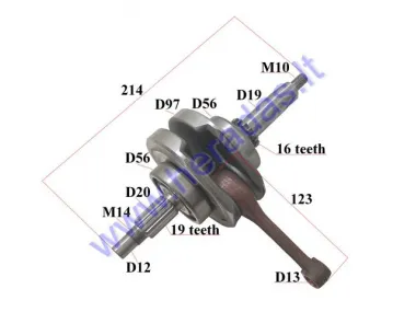 Crankshaft for 150cc 160cc motorcycle YX150 YX160 PIN13