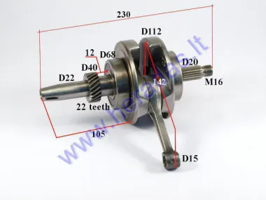 Crankshaft for 200cc ATV quad bike