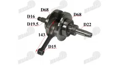 Crankshaft 200CC ATV Quad Bike 63MM