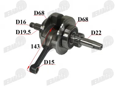 Crankshaft 200CC ATV Quad Bike 63MM