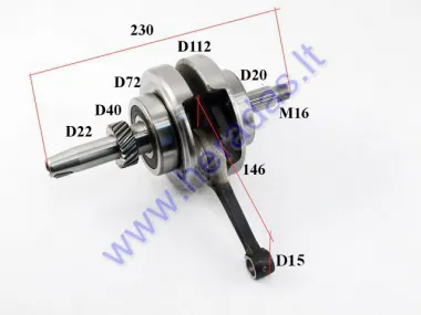 Crankshaft for 250cc ATV quad bike