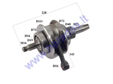 Crankshaft for 250cc ATV quad bike, motorcycle zongshen cg250 250cc
