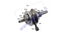 Crankshaft for 250cc ATV quad bike