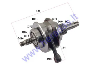 Crankshaft for 250cc ATV quad bike