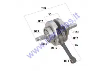 Crankshaft for 250cc motorcycle Zuumav CB250 TM63/28X1E2/P5 165FMM