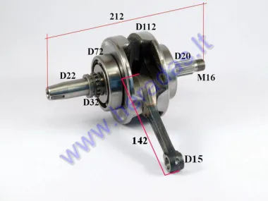 Crankshaft for 250cc motorcycle