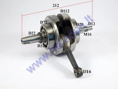 Crankshaft for 250cc motorcycle water-cooled